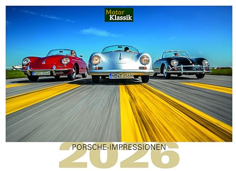Motor Klassik Kalender 2026: Porsche Impressionen