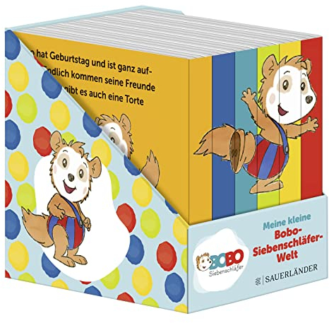 Meine kleine Bobo-Siebenschläfer-Welt (Würfel): Mit Bobo ersten Wörter lernen | Box mit 6 Mini-Büchern für Kinder ab 2 Jahren (Pappbilderbuch Bücher-Würfel, Band 10)