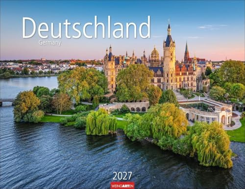 Deutschland Kalender 2027 - Germany: Deutsche Städte und Landschaften in einem großen Fotokalender. Posterkalender im Querformat 44 x 34 cm mit Motiven aus ganz Deutschland. Großer Wandkalender