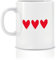 Mug Céramique - 3 Coeurs Rouges - Cadeau Saint Valentin, Amour, Couple of ASIN