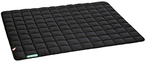 Doctor Bark Hundedecke – weiche, hochwertige Hundematte für große Hunde, robuste Indoor-Outdoor Liegedecke, waschbar bis 95 °C (Gr. XL, 120x100 cm, Schwarz)