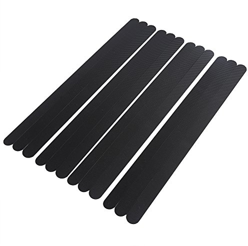 Rutschfestes Klebeband Streifen Sicherheit Dusche Spitze Aufkleber Badewanne Bad Keramikboden, 38x2cm MEHRWEG VERPACKUNG (Schwarz)