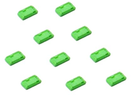 SmartKeeper Essential, 10 x Micro USB B-Port Blockers, Grün