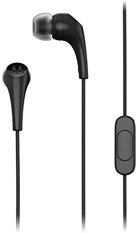 Motorola Sound Earbuds 105 - Cuffie stereo con cavo e microfono per chiamate in vivavoce, colore: Bianco