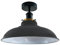 LEDSone Industrial Vintage Semi Unterputz Deckenbeleuchtung Deckenlampe Metall Schüssel Form Downlight Rot Lampenschirm Wohnzimmer Innen Dekoration E27 Sockel (grau)