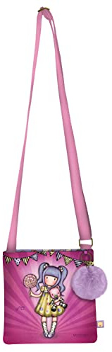 SAFTA, Borsa a tracolla piccola Gorjuss Fairground First Prize 21 x 20 x 1,5 cm Unisex-Bambini e ragazzi, multicolore, Talla única