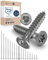Holzschrauben Torx Schrauben 6x60 Edelstahl V2A rostfrei Spanplattenschrauben für Holz Teilgewinde 6mm stark 60mm lang 4 Stück Edelstahlschrauben Holz A2