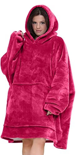 Love My Fashions® Oversized Blanket Hoodie Ultra Soft Sherpa Fleece Wearable Throw Giant Sweatshirt Comfortable Oodie Blanket For Women And Men