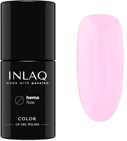 INLAQ® UV Nagellack Rosa - 6 ml Hema Free - Langlebiger UV Lack - Nail Polish - Essential Kollektion - Gelnägel - Shellac Gel - Gellack ohne Hema | 1001- French Pink