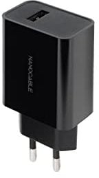 CARGADOR USB PARED TOOQ 1PTO 2.1A NEGRO