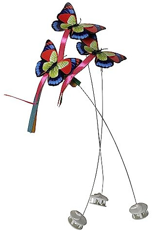 Caroline's Cats Ersatz-Schmetterlinge für Katzenspielzeug - Flatternde Schmetterlinge Katzenspielzeug Ersatz Schmetterlinge - Passend für mehrere Marken