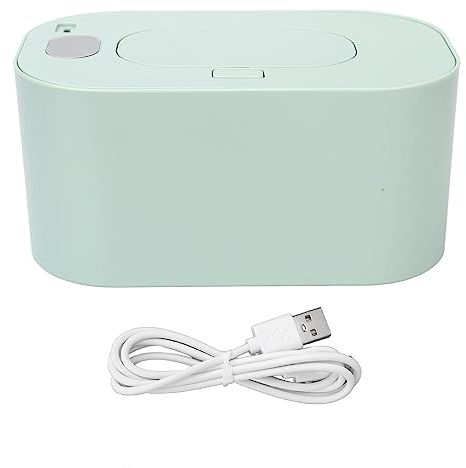 Calentador de Toallitas Húmedas Portátil, Caja de Calentamiento de Temperatura Constante para el Hogar (Verde)