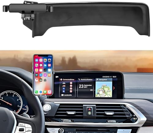 TTCR-II Brauch Passt Basis für Auto Handyhalterung Kompatibel mit BMW X3 G01 2018-2021/X4 G02 2019-2021 Upgrade Smartphone Halter 10.25 '' Armaturenbrett 360°Drehbar Verstellbare Autotelefonhalterung