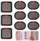 Acboor 9 Stück Ersatz-Gel-Pads, Slendertone Gel Pads mit Zwei Stile Bauchmuskeltrainer Gel Pads Abs Trainer Ersatz Gel Pads für EMS Trainer Bauchtrainer Elektrische Muskelstimulation