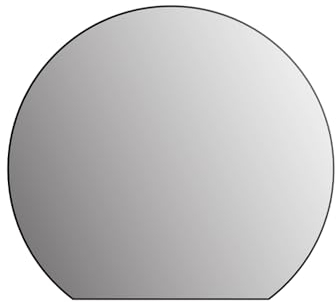 Talos Picasso - Miroir Mural élégant avec Cadre en Aluminium - Idéal pour la Salle de Bain et l'ambiance Moderne - Noir - Diamètre : 100 cm