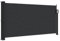 vidaXL Auvent Latéral Rétractable, Brise-Vue de Jardin, Écran de Protection, Écran de Balcon Terrasse Arrière-Cour Extérieur, Noir 100x300 cm