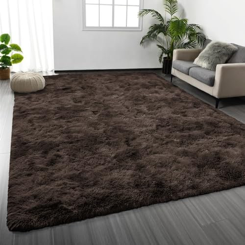 Oxford Homeware Alfombras Salón – Alfombras Marrón para Dormitorio Grande 80x150 cm – Alfombra Moderna Suave Antideslizante Alfombras de Suelo Lavables para Mesita de Noche
