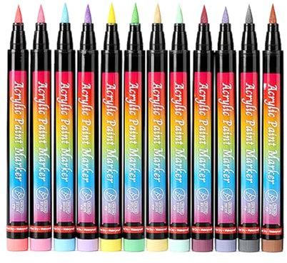 Wilitto Pet-friendly Nail Polish Dog Art Pen 12 Colors Pet Set Quick Dry Brush Fun Creative Paw Pens Diy Manicure Supplies for Puppy Cat Small 12pcs