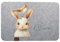 wolga-kreativ personalisiertes Tischset Filz Platzdeckchen Platzset für Kinder und Kleinkinder Mädchen Junge Hase Tiere mit Namen Bedruckt Geschenk Taufe Geburt Einschulung