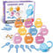 YYDeek Montessori Lot de 10 serrures et jouets à clés pour garçons et filles de 2, 3, 4 ans, blocs de comptage des nombres, jouets de voyage pour les tout-petits en avion, jouets de développement