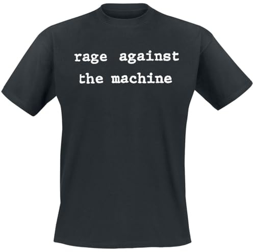 Rage Against The Machine Typewriter Molotov Männer T-Shirt schwarz XL 100% Baumwolle Band-Merch, Bands