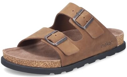 Rieker Herren Klassische Sandalen 21190, Männer Sandalen,Sommerschuhe,Freizeitschuhe,offene Schuhe,Strandschuhe,braun (26),43 EU / 9 UK