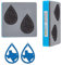SUPERDANT Wassertropfen-Leder-Ohrring-Stanzform für Ohrringe, Motiv: Landkarte von Texas, für Damen, Anhänger, Maschine, Kunstleder, baumelnde Ohrringe, Stanzformen für Bastler, Schmuck, Geschenke,