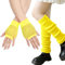 CWENDANER Elastische Neon Beinstulpen und Netzhandschuhe, Leg Warmers, 80er 90er Jahre Kostüm Zubehör, Cosplay Kostüm Zubehör Disco Party Karneval Zubehör