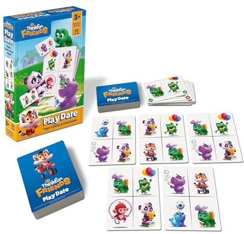 ThinkFun Friends Play Date Game - Boys Girls Age 3 Years Up - Educational Toddler Toys