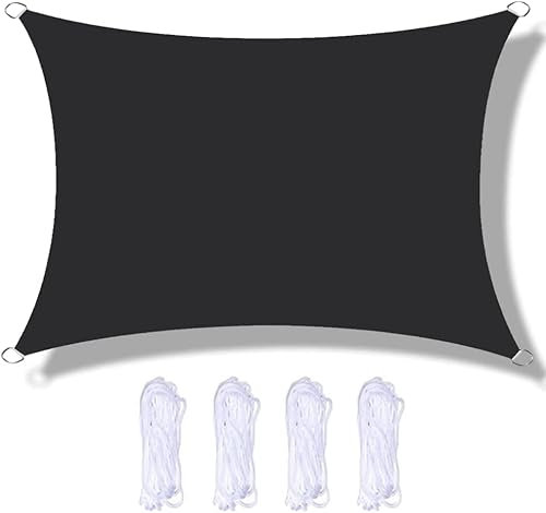 Voile d'ombrage imperméable de 3 x 5 m pour terrasse, jardin - Résistant aux UV - Avec motif carport