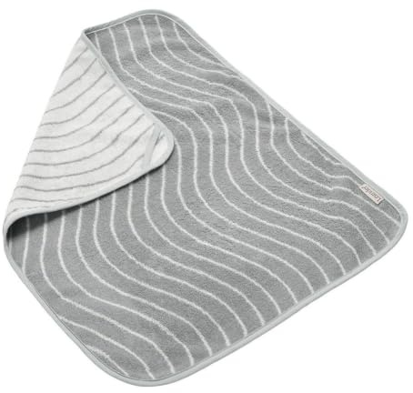 Leander Topper Handtuch in 100% Bio-Baumwollfrottee 65 x 50 cm für Leander Matty - Farbe: woodland grey grau - NEU !