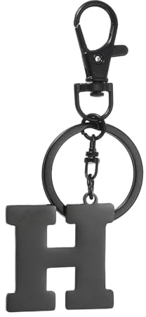 YELARXI Schlüsselanhänger mit Initialbuchstaben, Alphabet H, niedlich, passend für (Handtasche, Rucksack, Autoschlüsseltasche, Schlüsselanhänger, Geschenk – Damen und Herren) 8,9 cm & Edelstahl