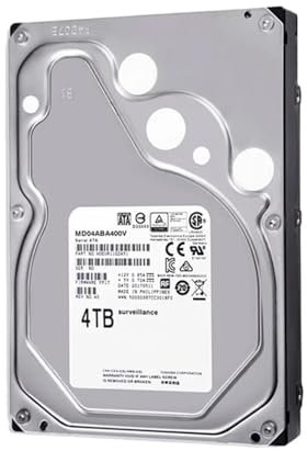 JXCHSWOU Disco Duro de videovigilancia de 4 TB, DVR, NVR, Monitor CCTV, HDD HD Interno SATA III, 6 GB/s, 5400 RPM, 128 MB, 3,5
