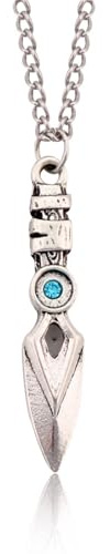 ZIAFRPN Game Valorant Jett Blade Storm Necklace Knife Weapon Pendant Necklaces for Women Men Cosplay Jewelry Accessories