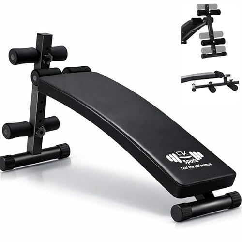 FK Sports Adjustable Weight Bench - Sit up Bench for Bench Press & Abs Workout, Gym Bench with 6 Adjustable Levels, 150KG Heavy-Duty Workout Bench | Foldable Exercise Bench | Gym Equipment for Home