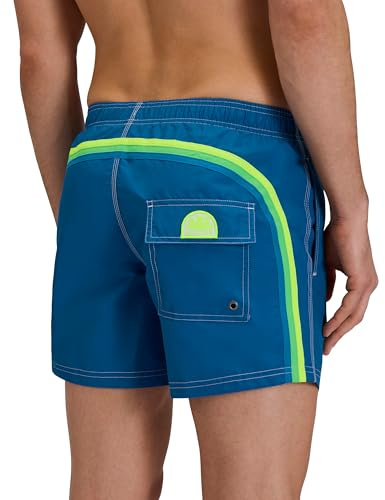 SUNDEK Mens Elastic Waist Boardshort, Swim Trunks 14 Length 5 Inseam Costume a Pantaloncino Uomo (Pacco da 1)
