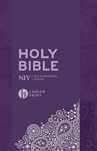 NIV Larger Print Personal Purple Soft-Tone Bible (New International Version)
