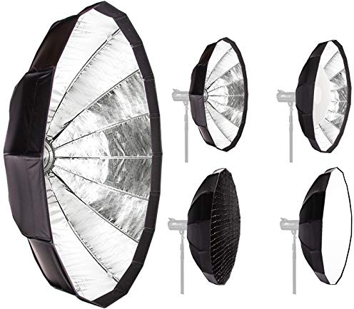 Hwamart Easy Open Silber Weich Schirm Softbox SpeedBox 80cm