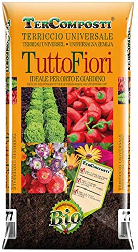 Tercomposti TuttoFiori Terriccio Universale da 70 Litri per Orto e Giardino