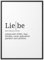 Papierschmiede® Definition: Liebe, DIN A1 (59x84 cm), XXL Poster für Wohnzimmer, Schlafzimmer, Küche, Esszimmer, Wandbild Geschenk Wanddeko - ohne Rahmen