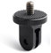 HSU Aluminium 1/4-20 Camera Mount Conversion Tripod Adapter for Go Pro Mounts, Insta360, Sony, Xiaomi Yi, or Other Action Cameras (1 Pack, Black)