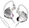 CCA C10 Pro in-Ear Monitors,HiFi 1DD 4BA Hybrid Five Drivers in-Ear Earphone,Zinc Alloy Shell+Resin Cavity Wired Earbuds with 0.75mm CPin Gold Plated Detachable Cable (C10pro Purple with Mic)