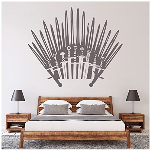 azutura Iron Throne Game Of Thrones Wall Sticker available in 5 Sizes and 25 Colours Nut Brown