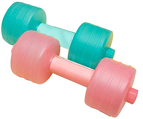 HUSHUI Wassergefüllte Hantel, verstellbares Gewicht Kunststoff-Hanteln Sportübungen Gewichtheben Hand Power Fitnessgeräte Zufällige Farbe 1 Stück