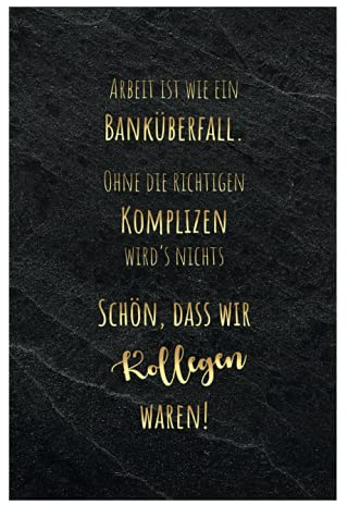 1 lustige Klappkarte Abschied 18 x 12 cm mit weißem Umschlag, lustiger Text, Spruch - Pension Pension Ruhestand - Abschiedsgrußkarte, Kündigung, Ruhestand Karte