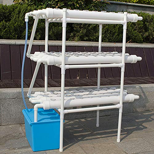 kangten Hydroponic Grow Kit 108 Werksstandorte 3 Schichtpflanze PVC Hydroponik 12 Rohre Hydroponik Anbausystem Wasserkultur Gartenpflanzensystem für Gemüse in Haus, Garten und Büro