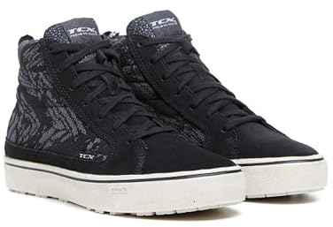 TCX Damen Street 3 Lady Tex Wp Wasserdichte Motorradschuhe Für T-DRY Membrane, Obermaterial Wildleder, Schnürverschluss, Schwarz, 38 EU EU
