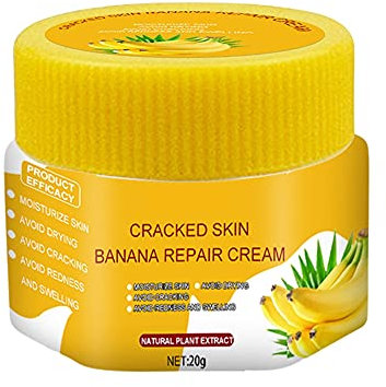Mrinb Fußcreme - Fusscreme Sehr Trockene Füsse Bananenfuß Reparaturcreme zur schnellen Linderung bei trockenen, rissigen, juckenden Füßen und Fersen, 20g