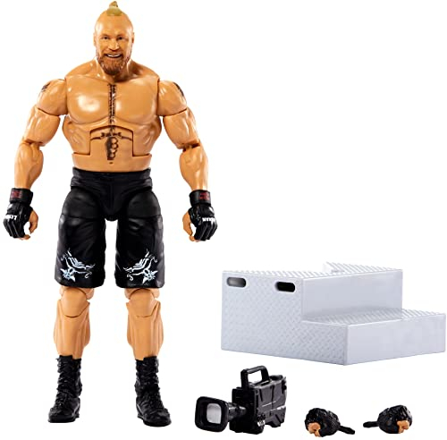 WWE HDF42 - Brock Lesnar Elite Collection Actionfigur, ca. 15 cm, beweglich, Spielzeug Geschenk zum Sammeln für WWE Fans ab 8 Jahren