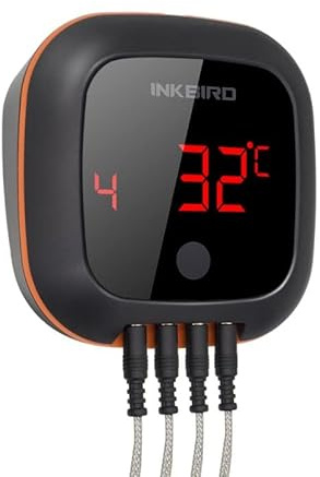 Thermomètre de barbecue Bluetooth avec batterie Li 1000 mAh ; rechargeable + application BBQ GO